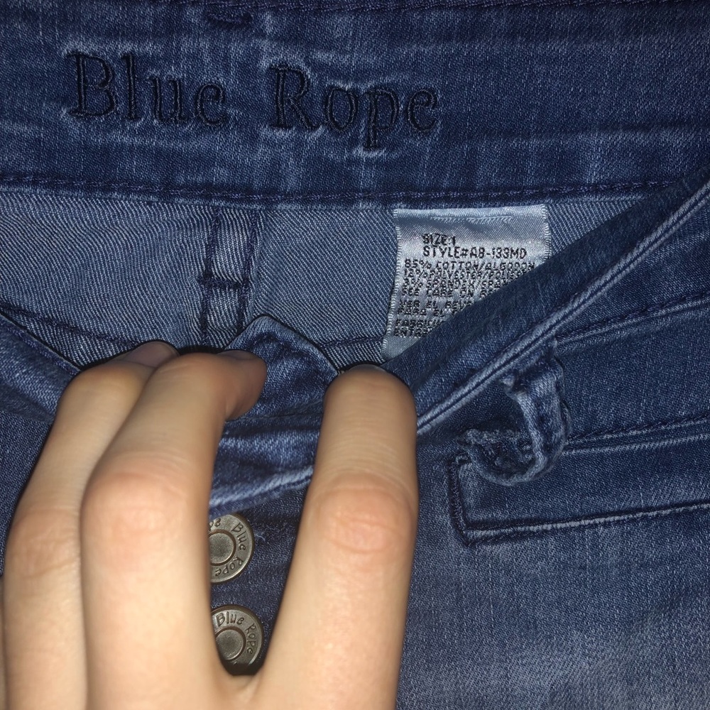 Bell Bottom Blue Jeans - Picture 2 of 3